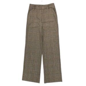 NEW CO Collections Wool Wide Leg Trouser Plaid Academia Old Money Quiet Luxury